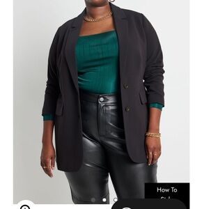 Used Eloquii Blazer The 365 Suit Long Tailored Blazer